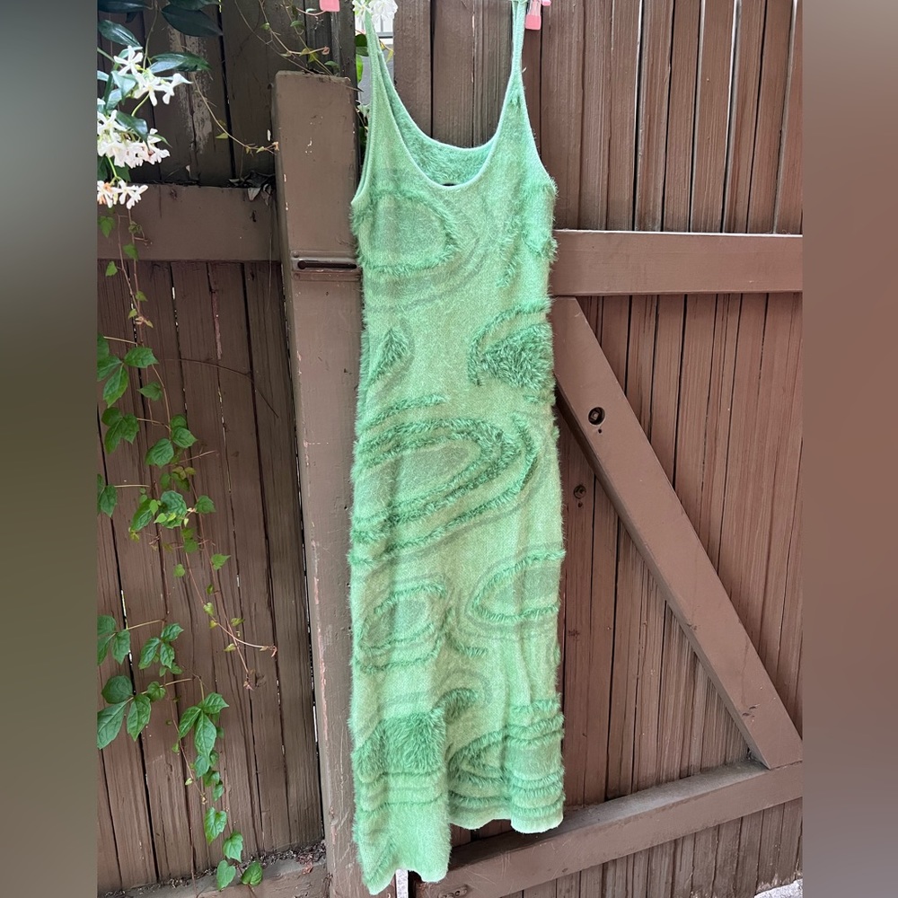 Funky Green Midi dress